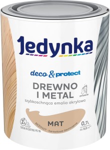 Jedynka emalia akrylowaDeco & Protect BEŻOWY mat 0,7L