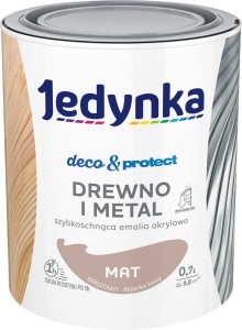 Jedynka emalia akrylowa Deco & Protect BRĄZOWY mat 0,7L