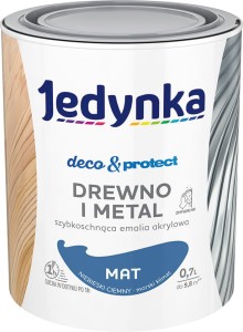 Jedynka emalia akrylowa Deco & Protect NIEBIESKI CIEMNY mat 0,7L