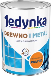 Jedynka Drewno i Metal POŁYSK POMARAŃCZOWY 0,9L