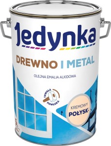 Jedynka Drewno i Metal POŁYSK KREMOWY 5L