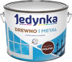 Jedynka Drewno i Metal POŁYSK BRĄZOWY 10L 