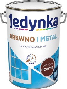 Jedynka Drewno i Metal POŁYSK BRĄZOWY 5L 