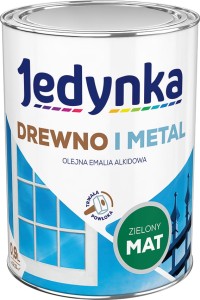 Jedynka Drewno i Metal MAT ZIELONY 0,9L