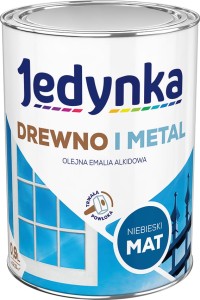 Jedynka Drewno i Metal MAT NIEBIESKI 0,9L