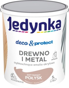 Jedynka Deco & Protect Drewno i Metal POŁYSK BRĄZOWY 5L