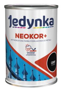 Jedynka Neokor+ PLUS CZARNY antykorozyjny podkład do metalu 0,5L