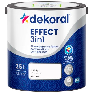 Farba Dekoral EFFECT 3in1 BIAŁY 2,5L