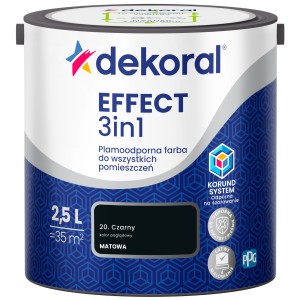 Farba Dekoral EFFECT 3in1  CZARNY 2,5L