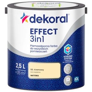 Farba Dekoral EFFECT 3in1  KREMOWY 2,5L