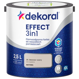 Farba Dekoral EFFECT 3in1 BEŻOWO-SZARY 2,5L