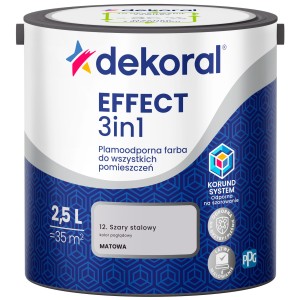 Farba Dekoral EFFECT 3in1  SZARY STALOWY 2,5L