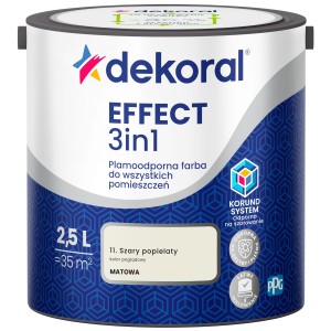 Farba Dekoral EFFECT 3in1  SZARY POPIELATY 2,5L