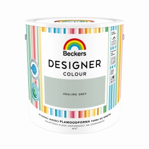 Farba Lateksowa Beckers Designer Colour 2,5L Healing Grey