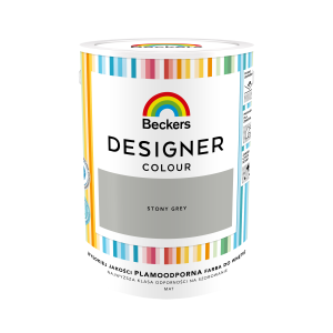 Farba Lateksowa Beckers Designer Colour 5L Stony Grey 