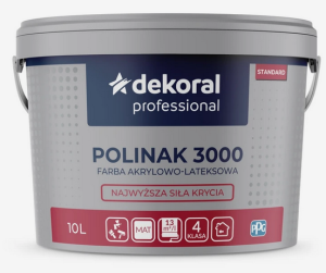 Farba Dekoral Professional Polinak 3000 15L BIAŁA